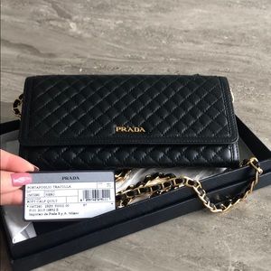 Prada portafoglio tracolla crossbody/purse bag